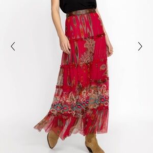 Johnny Was Mesh Maxi Skirt
